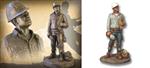 STUNNING 11" Power  Lineman Statue TO THE TOP SCULPTURE - Two finishes